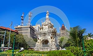 Flora Fountain, built in 1864, depicts the Roman goddess Flora located at Hutatma Chowk in Mumbai, India