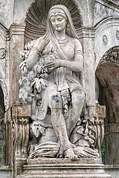 Flora fountain in Mumbai, India, Famous heritage Landmark