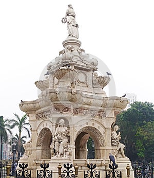 Flora Fountain view in South Mumbai, India