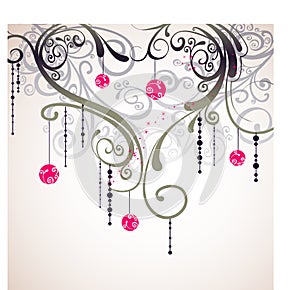 Flora love shape card