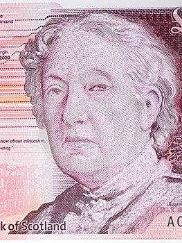 Flora Stevenson a portrait from Scottish money photo