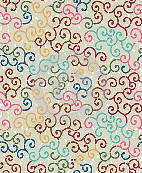 Floral abstract colorful design background