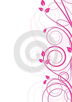 Floral abstract design element