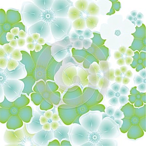 Floral abstract design element