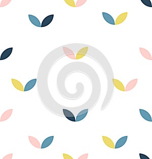 Floral Abstract Flower vector seamless pattern