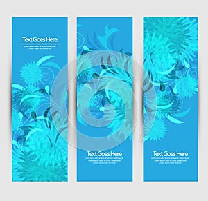 Floral Abstract website headers