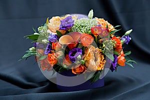 Floral arrangement with various spring flowers