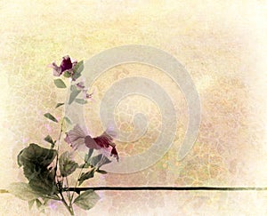 Floral Art Textured Background