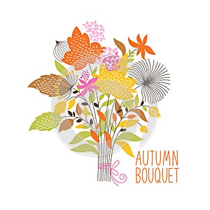 Floral autumn bouquet