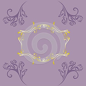 Floral background, card