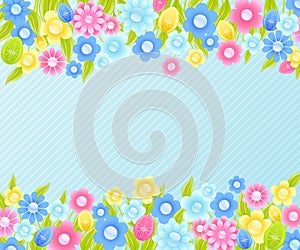 Floral background for Easter.