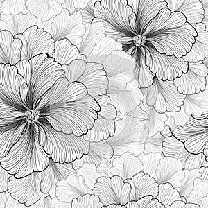 Floral background. Flower pattern. Flourish seamless texture photo