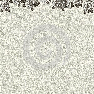 Floral background with grunge texture