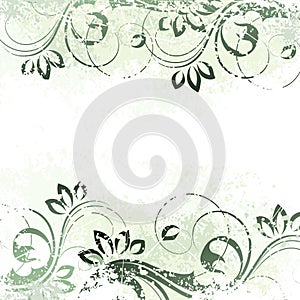 Floral background motif