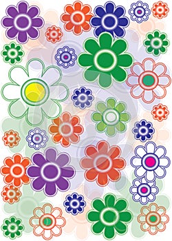 Floral background pattern