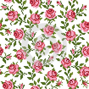 Floral   background with roses