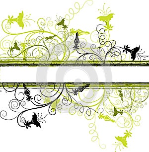 Floral background, vector