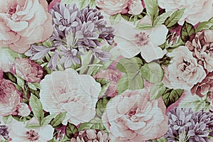 Floral background Wallpaper on the wall