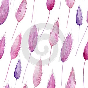 Floral background, watercolor drawing, abstract painting. Seamless pattern