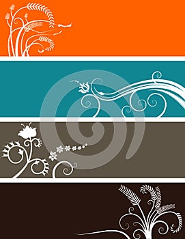 Floral banners choice