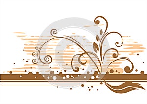 Floral bronze pattern