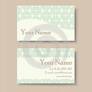 Floral business or visiting card photo