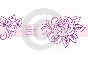 Floral card background