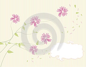 Floral card design