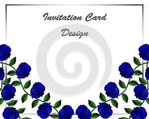 Floral card design.