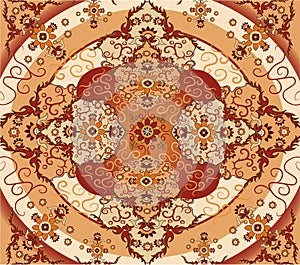 Floral carpet vector