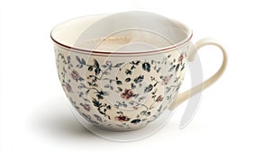 Floral coffee cup