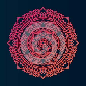 Floral concept mandala vector art design illustration eps file