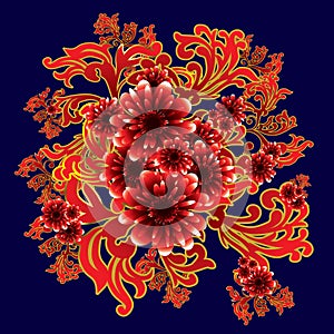 Floral corner bright