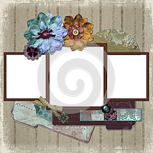 Floral Country Photo Frame