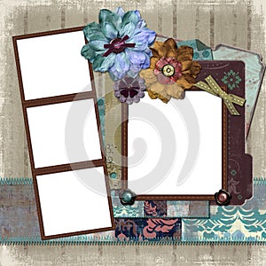 Floral Country Photo Frame