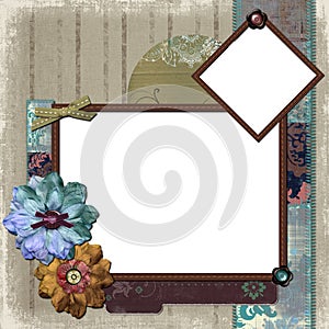 Floral Country Photo Frame