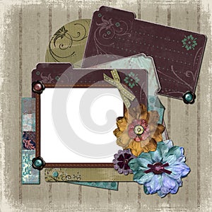 Floral Country Photo Frame