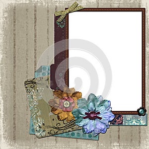 Floral Country Photo Frame