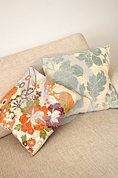 Floral cushions