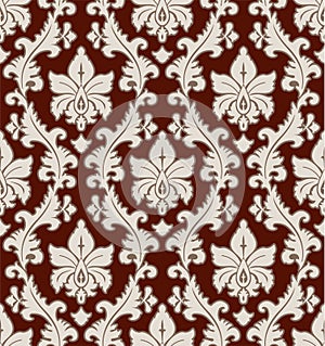 Floral damask pattern