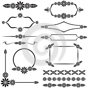 Floral design element set