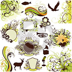 Floral design elements