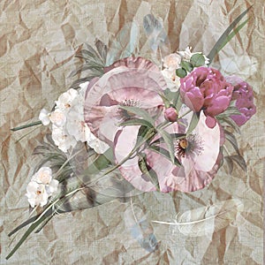 Floral design iris, bouquet