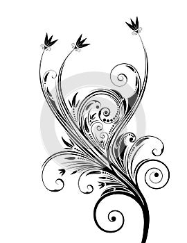 Floral design. Vector illustration