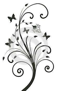 Floral design. Vector illustration