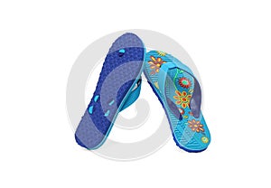 floral design womens eva flip-flop isolated