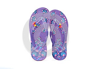 floral design womens eva flip-flop isolated