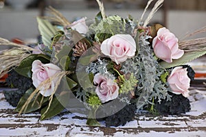 Floral Details of a wedding.
