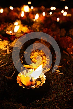 Floral Diwali Lamps