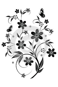 Floral element for design